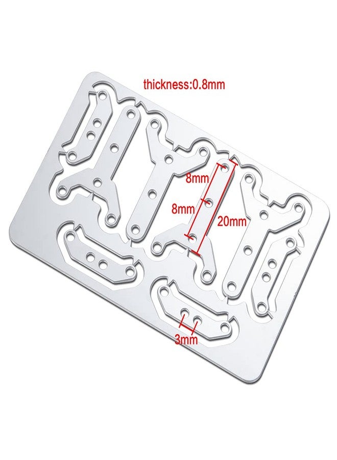 WEFEINO 4PCS Metal Side Door Hinge Cargo Box Hinge for 1/14 Tamiya RC Tractor Trailer Truck Car - Image 3